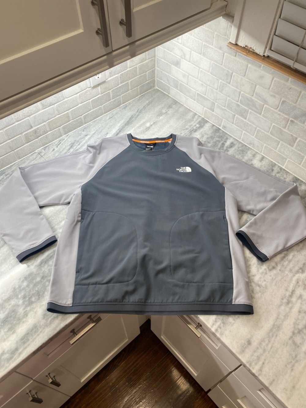 The North Face Raglan Pullover - Slate Blue & Light Gray